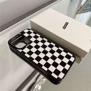 Casetify Black and White Checker Phone Case for iPhone 15 Pro Max